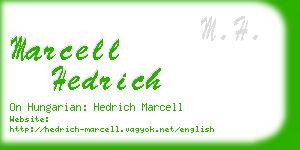 marcell hedrich business card